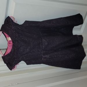 3T toddler dress glittery dark purple
